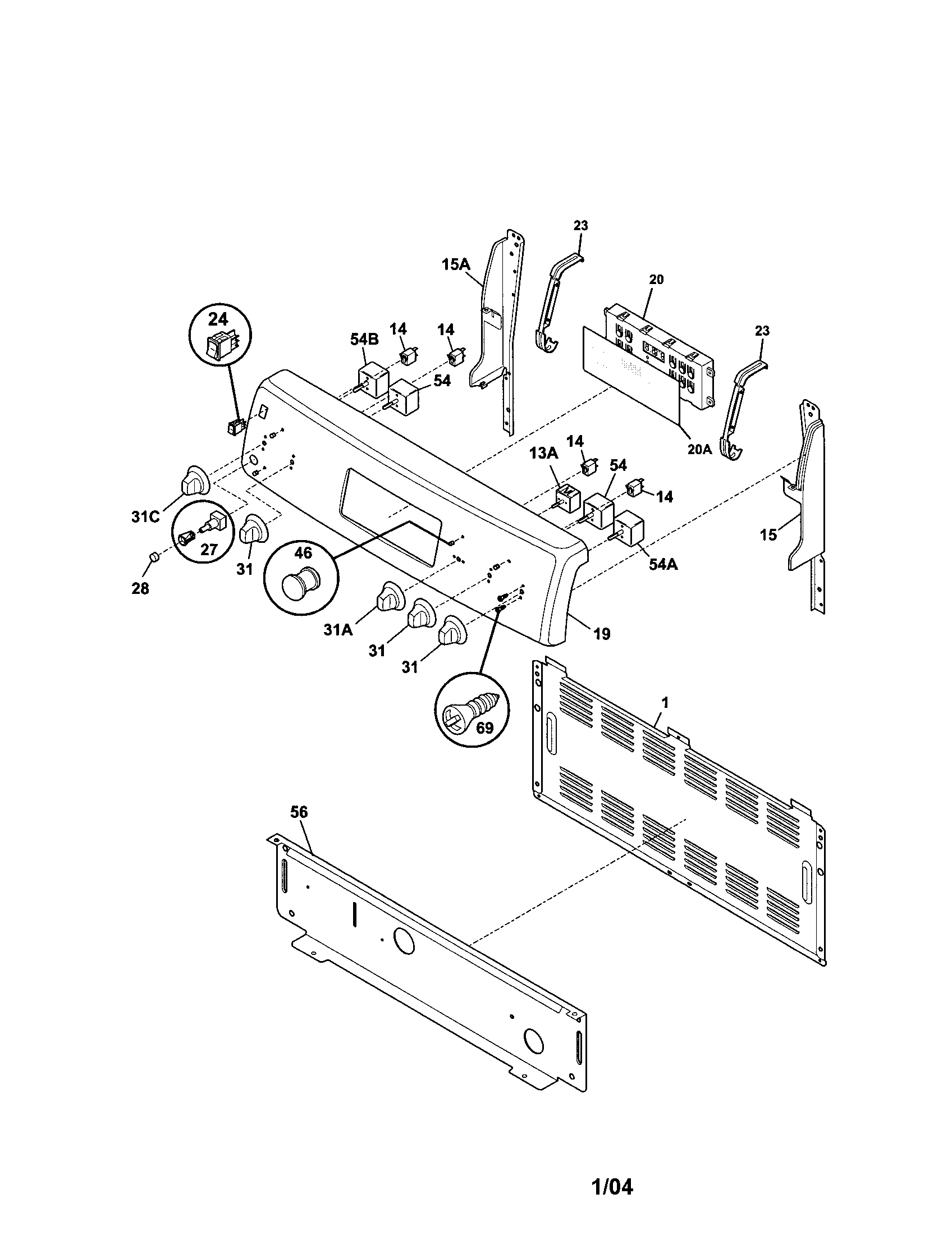 Kenmore 79093852302 backguard diagram