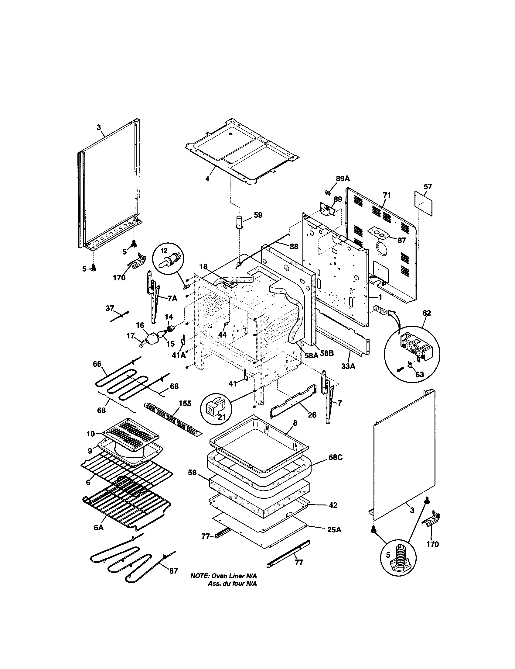 Kenmore 79093852302 body diagram