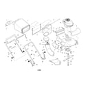 Husqvarna 55R21HVB engine/housing/bag/handle/chute diagram