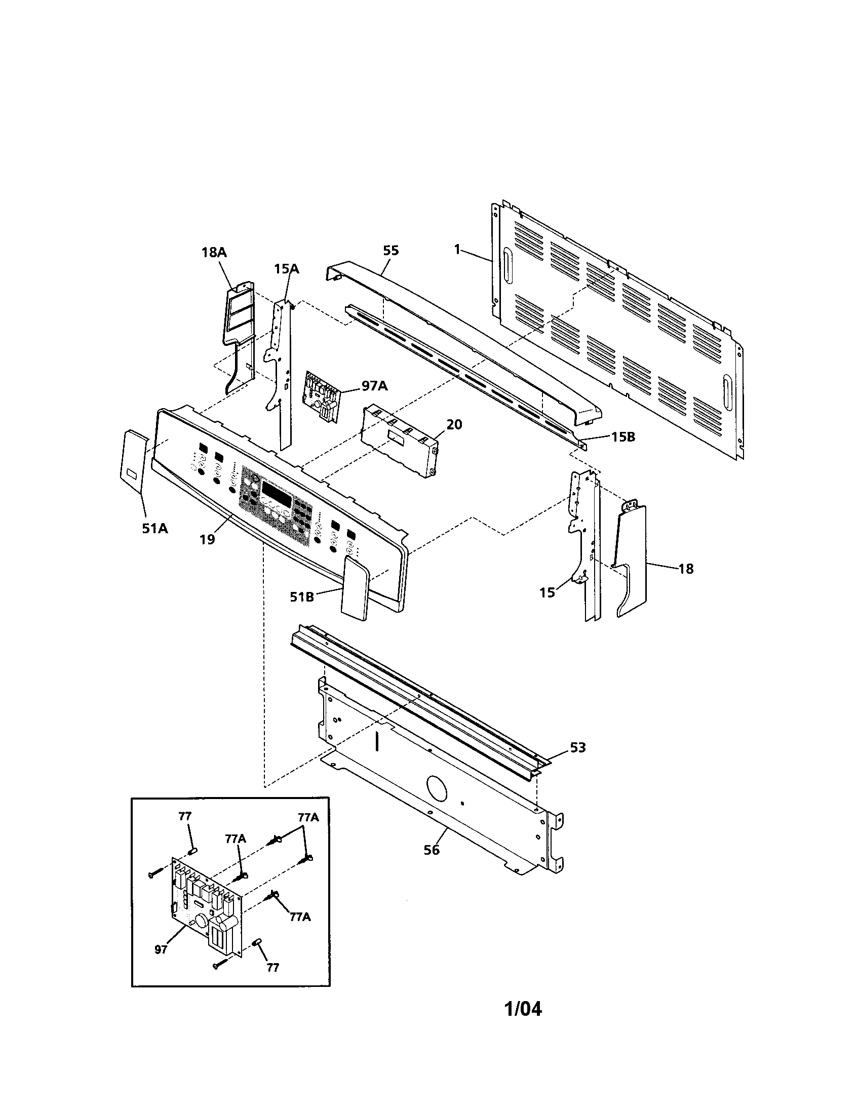 Kenmore Elite 79099112301 backguard diagram