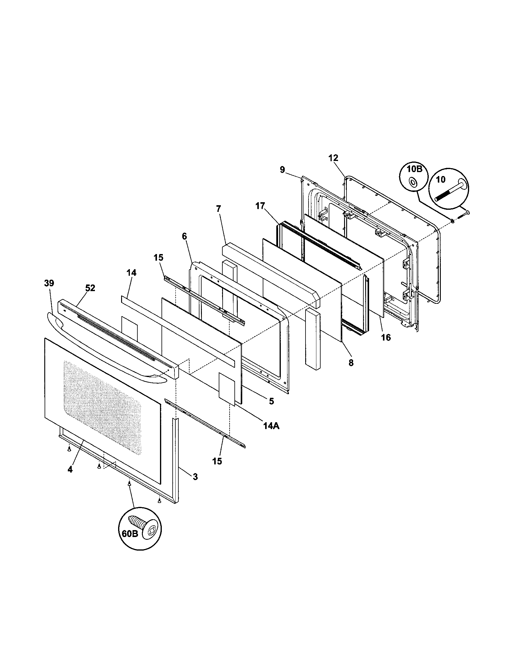 Kenmore Elite 79099112301 door diagram