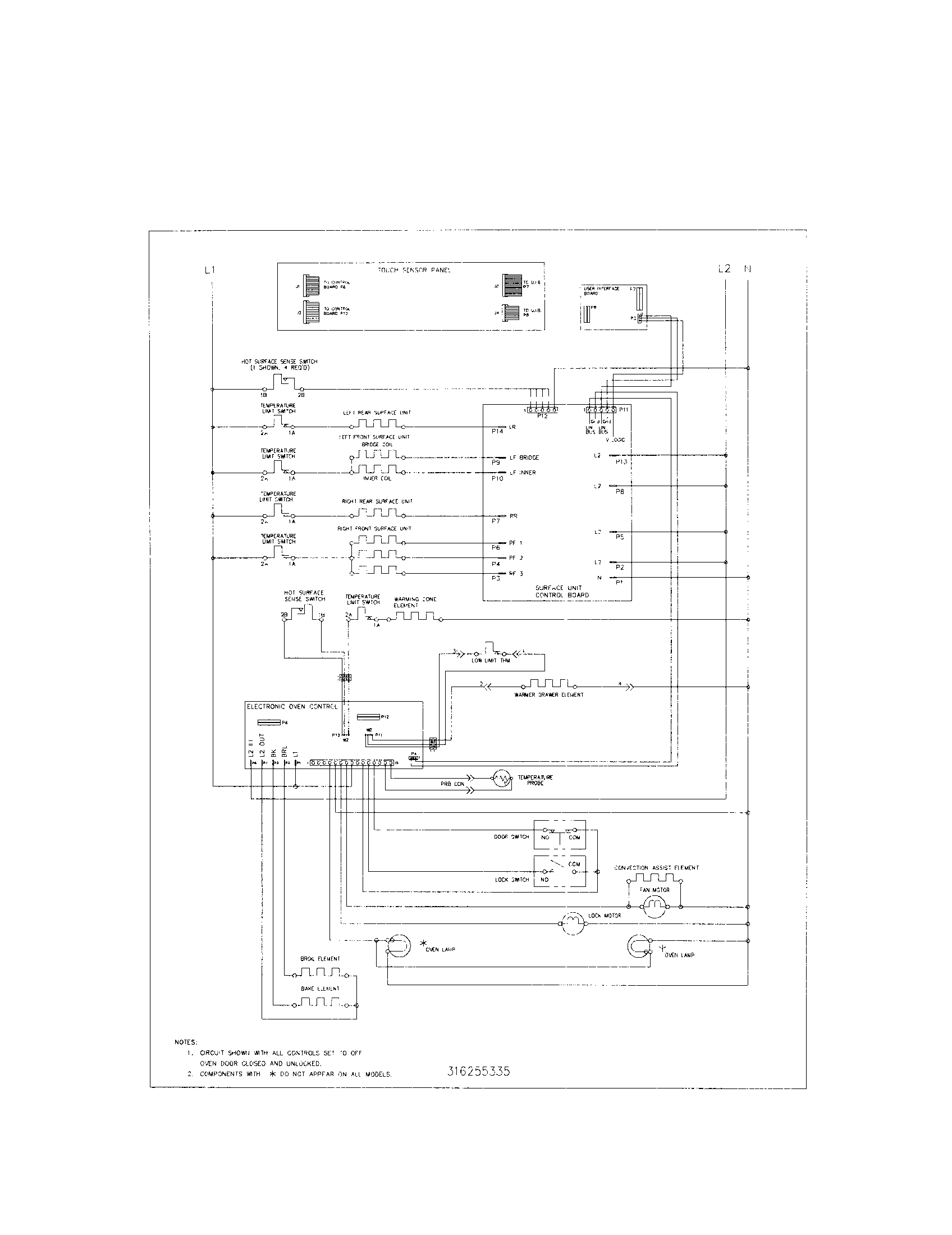 Kenmore Elite 79099112301 wiring schematic diagram