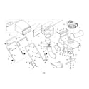 Husqvarna 55R21HVC handle/grassbag/engine/mower deck diagram