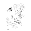 NordicTrack NTC69021 seat/console/side shields diagram