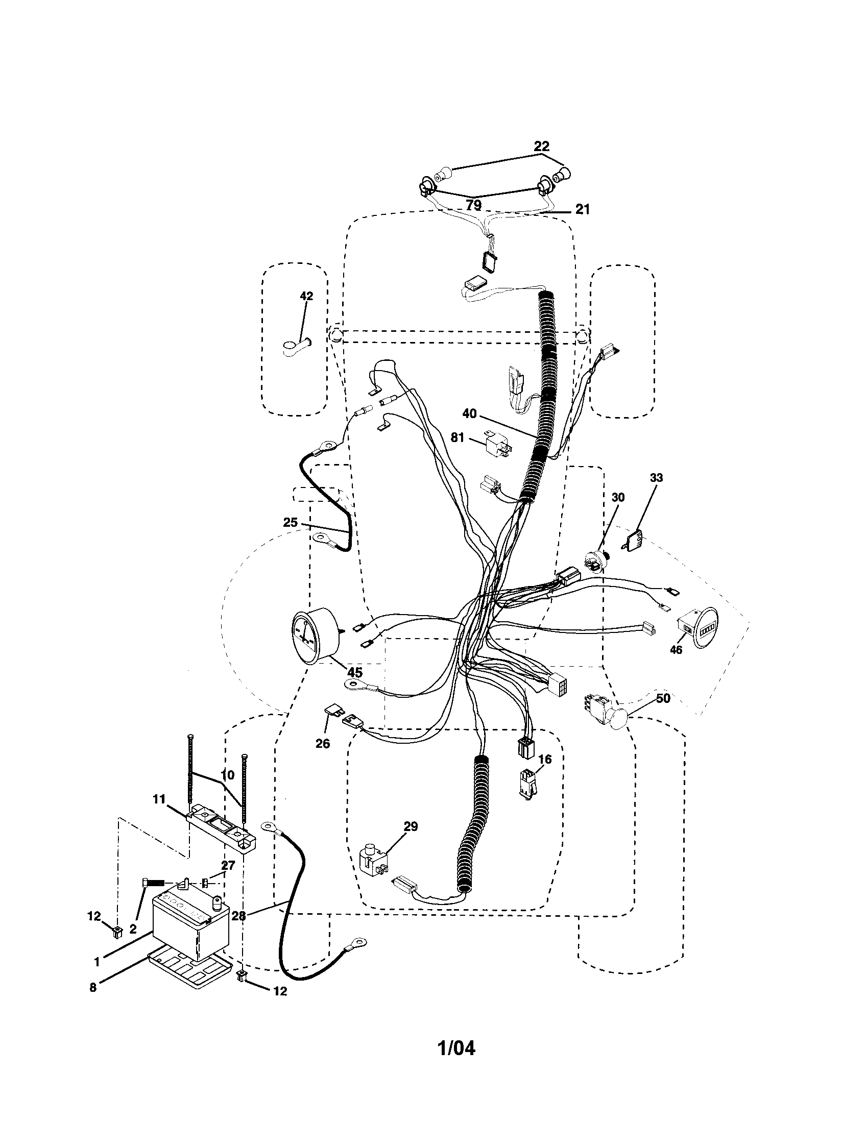 Husqvarna GTH2548 electrical diagram