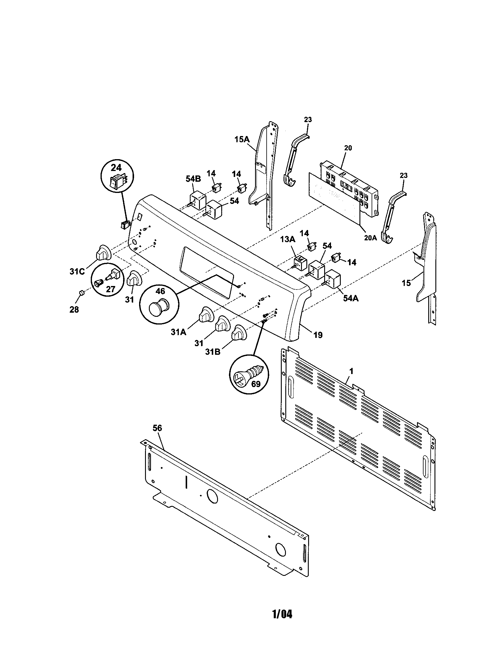 Kenmore 79095682302 backguard diagram