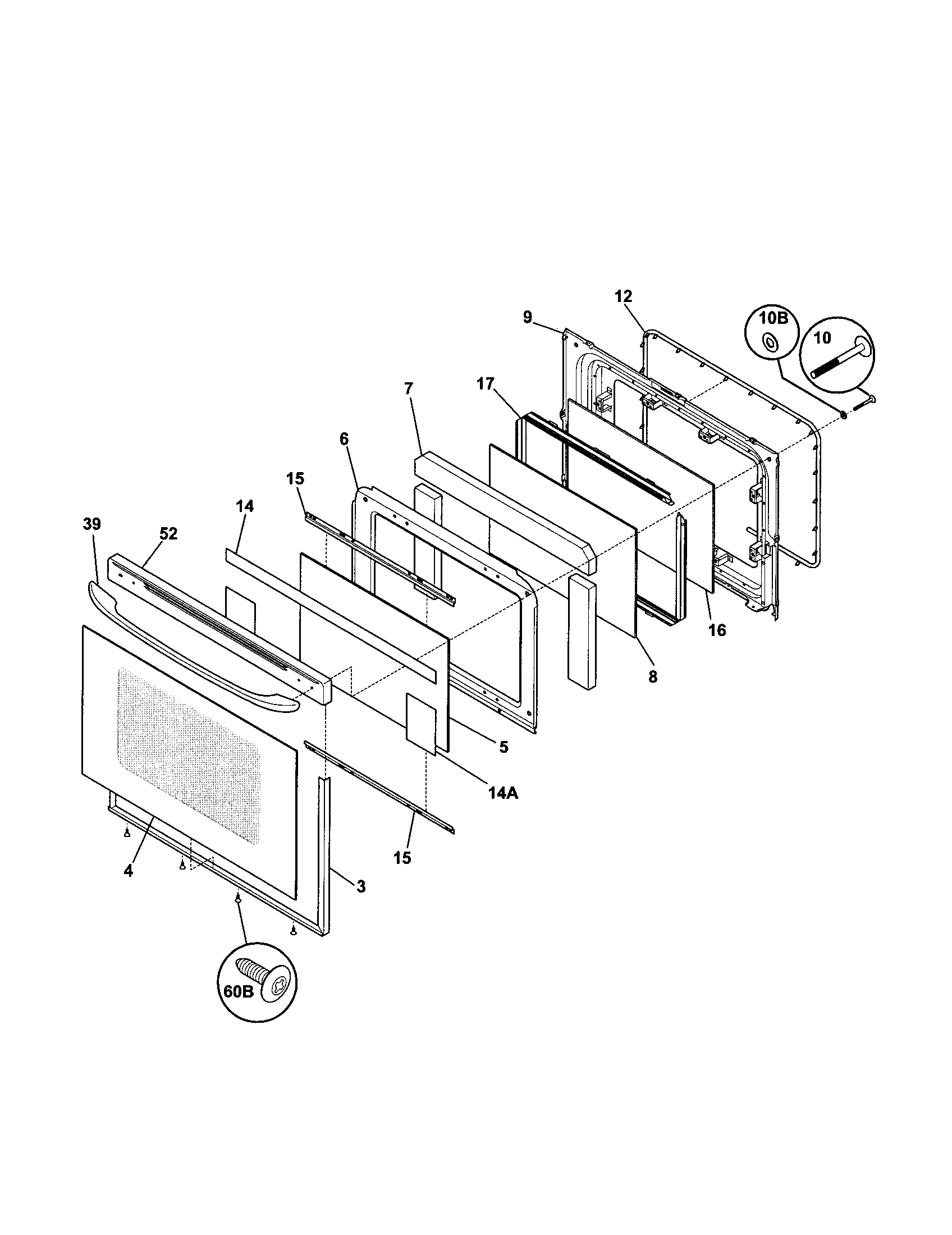 Kenmore 79095682302 door diagram