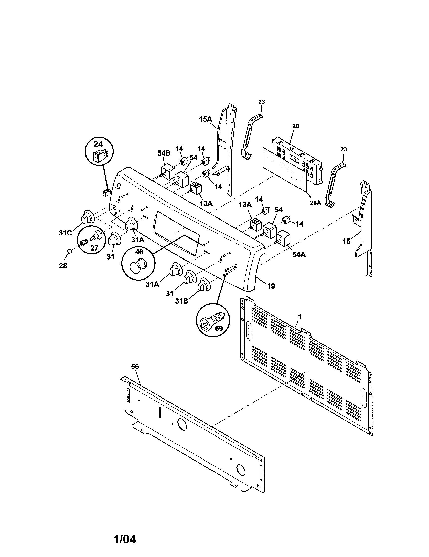 Kenmore 79095889302 backguard diagram