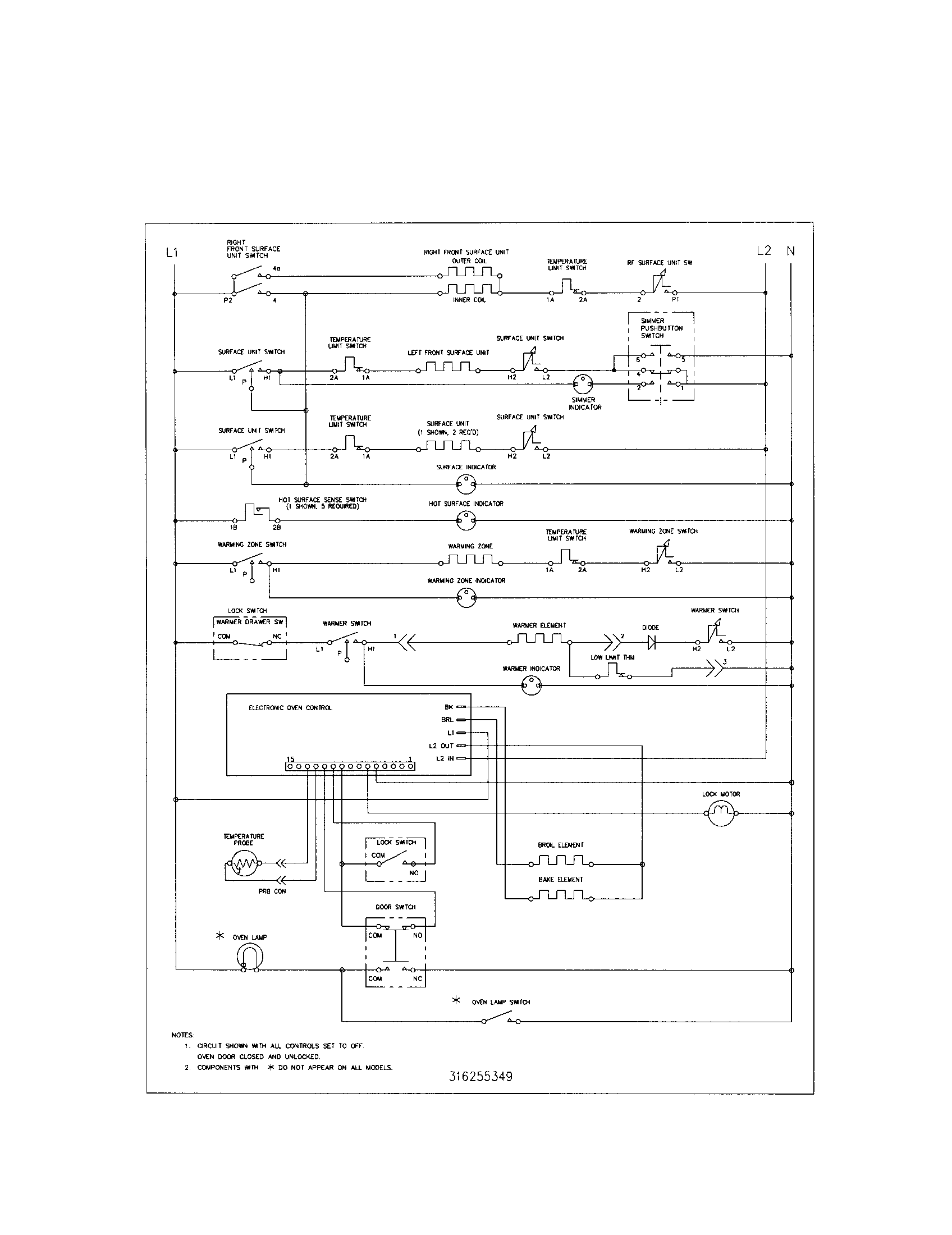 Kenmore 79095889302 wiring schematic diagram