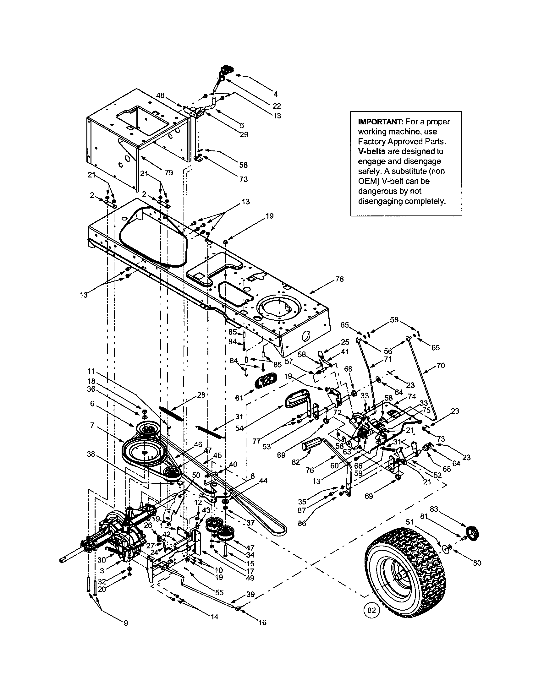 Troybilt LTX-2146 wheels/tires/rim diagram