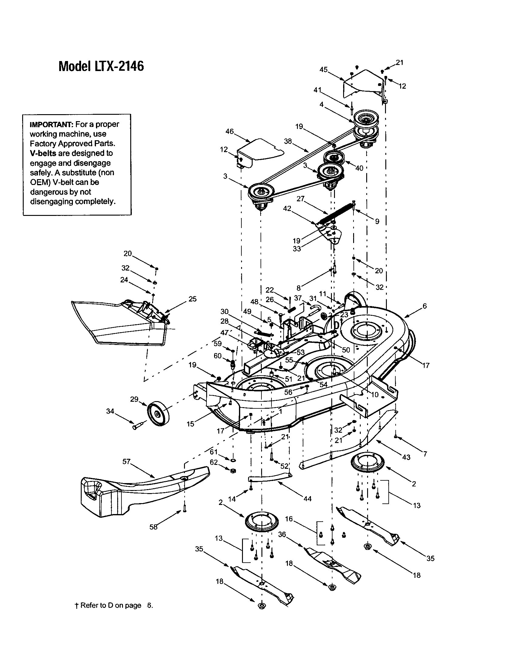 Troybilt LTX-2146 deck shell/belt cover - ltx-2146 diagram
