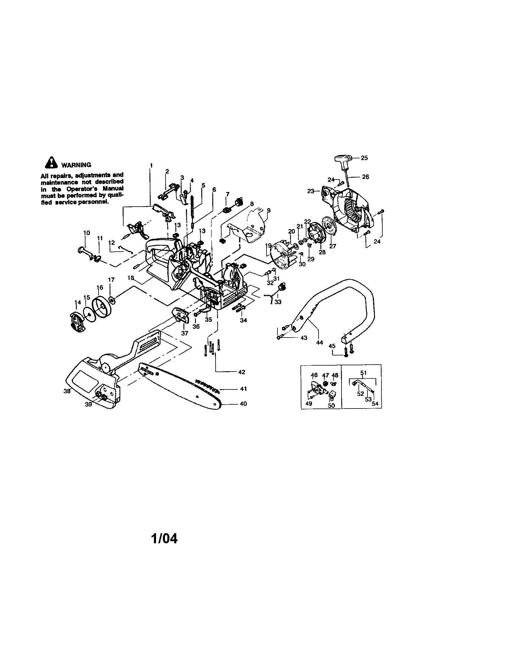 Craftsman 358350590 housing/chassis/flywheel/chain diagram
