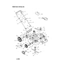 MTD 12A-529N062 housing/handle/wheels/chute diagram