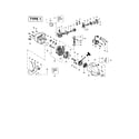 Weed Eater FEATHERLITE PLUS TYPE 1 crankcase/crankshaft/cylinder diagram