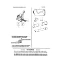 Weed Eater BV200 TYPE 1 carburetor/vac bag/service note diagram