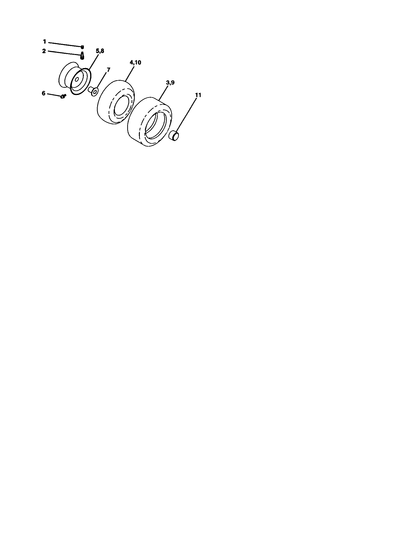 Craftsman 917277440 wheels and tires diagram