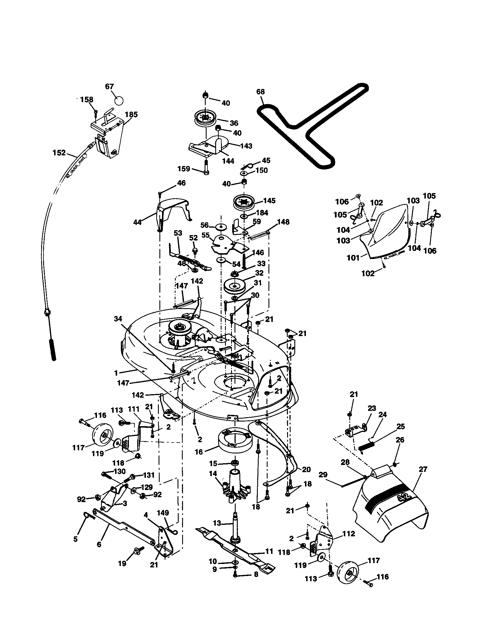 Craftsman 917277440 mower diagram