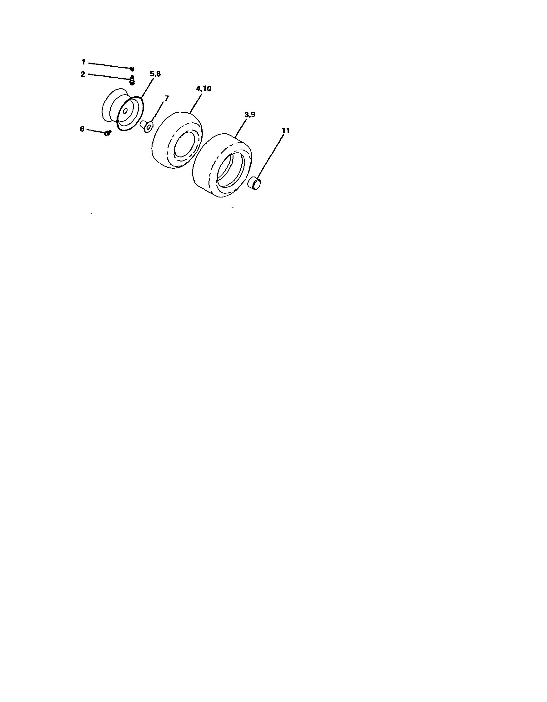 Craftsman 917277430 wheels and tires diagram