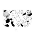 Craftsman 917377842 engine/housing/handle/bag/blade diagram