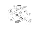Weed Eater TE400LE TYPE 4 cylinder/crankcase/crankshaft diagram