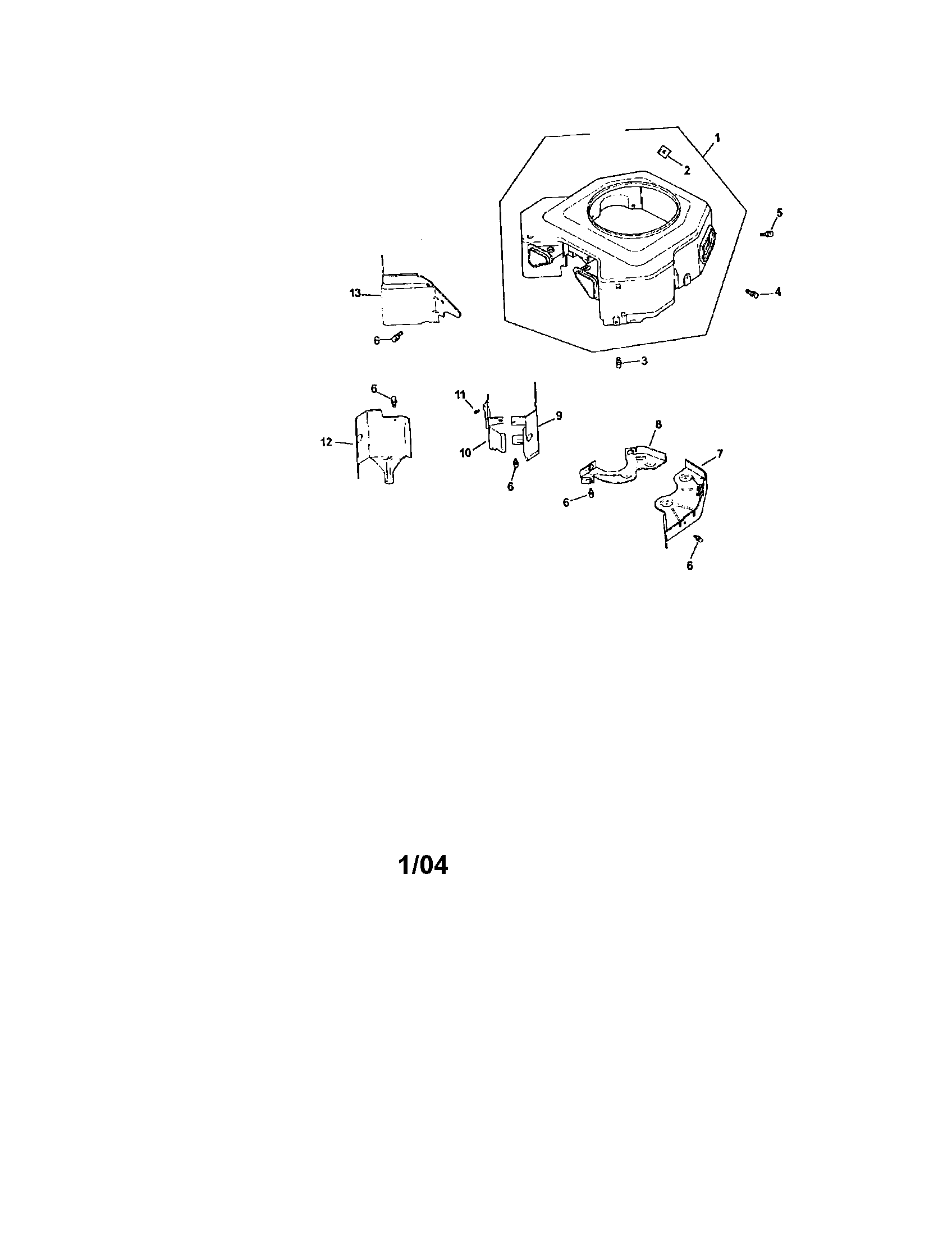 Craftsman 917273660 blower housing and baffles diagram