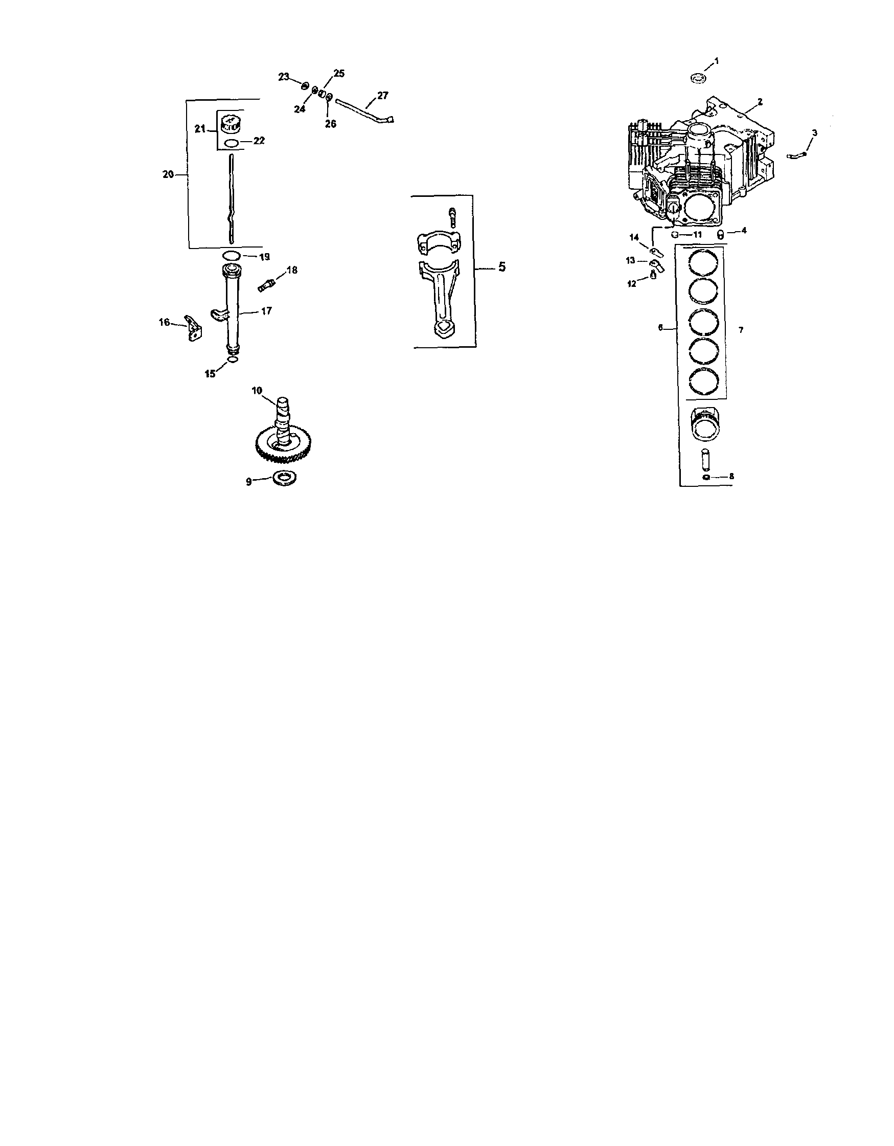 Craftsman 917273660 crankcase diagram