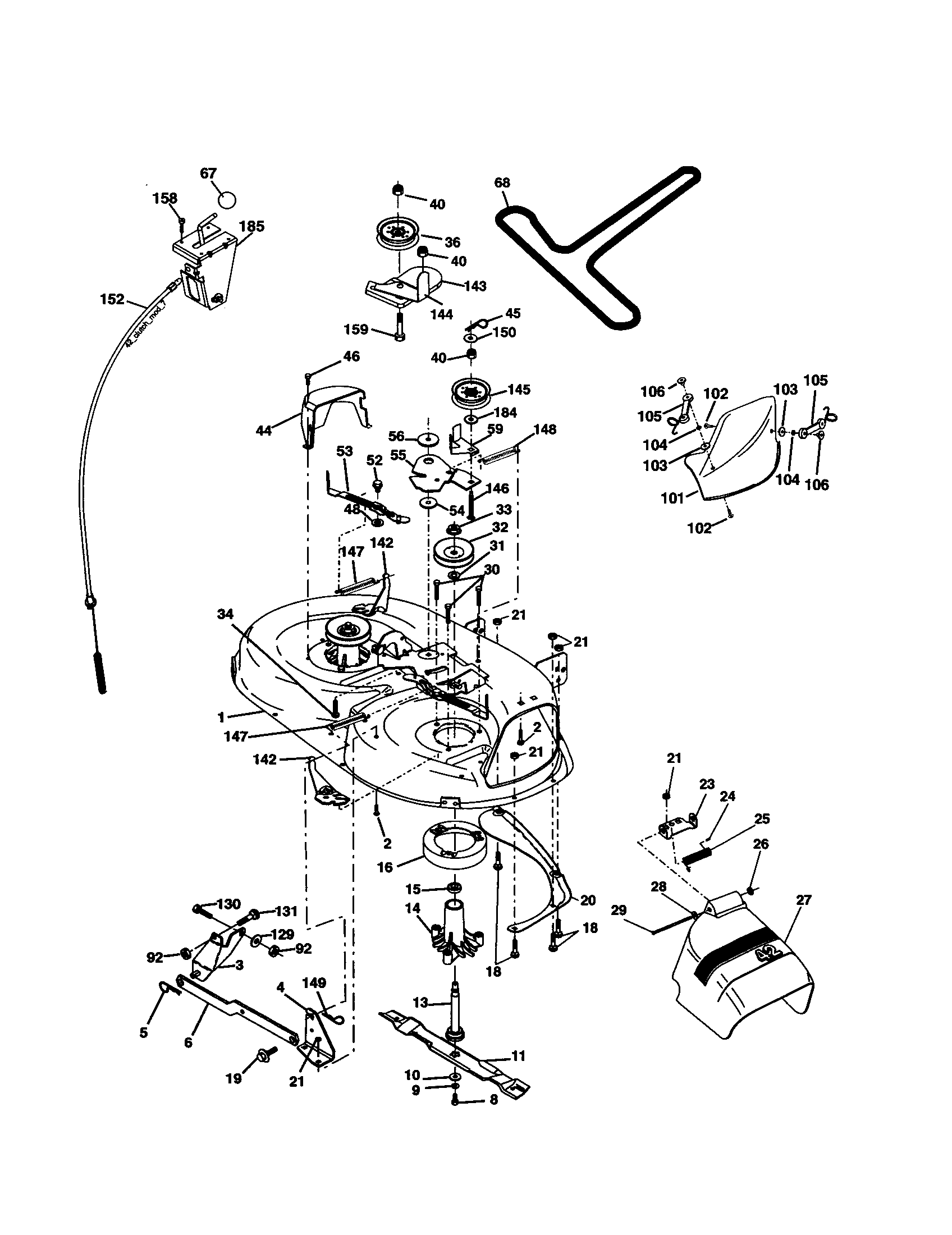 Craftsman 917277420 mower diagram
