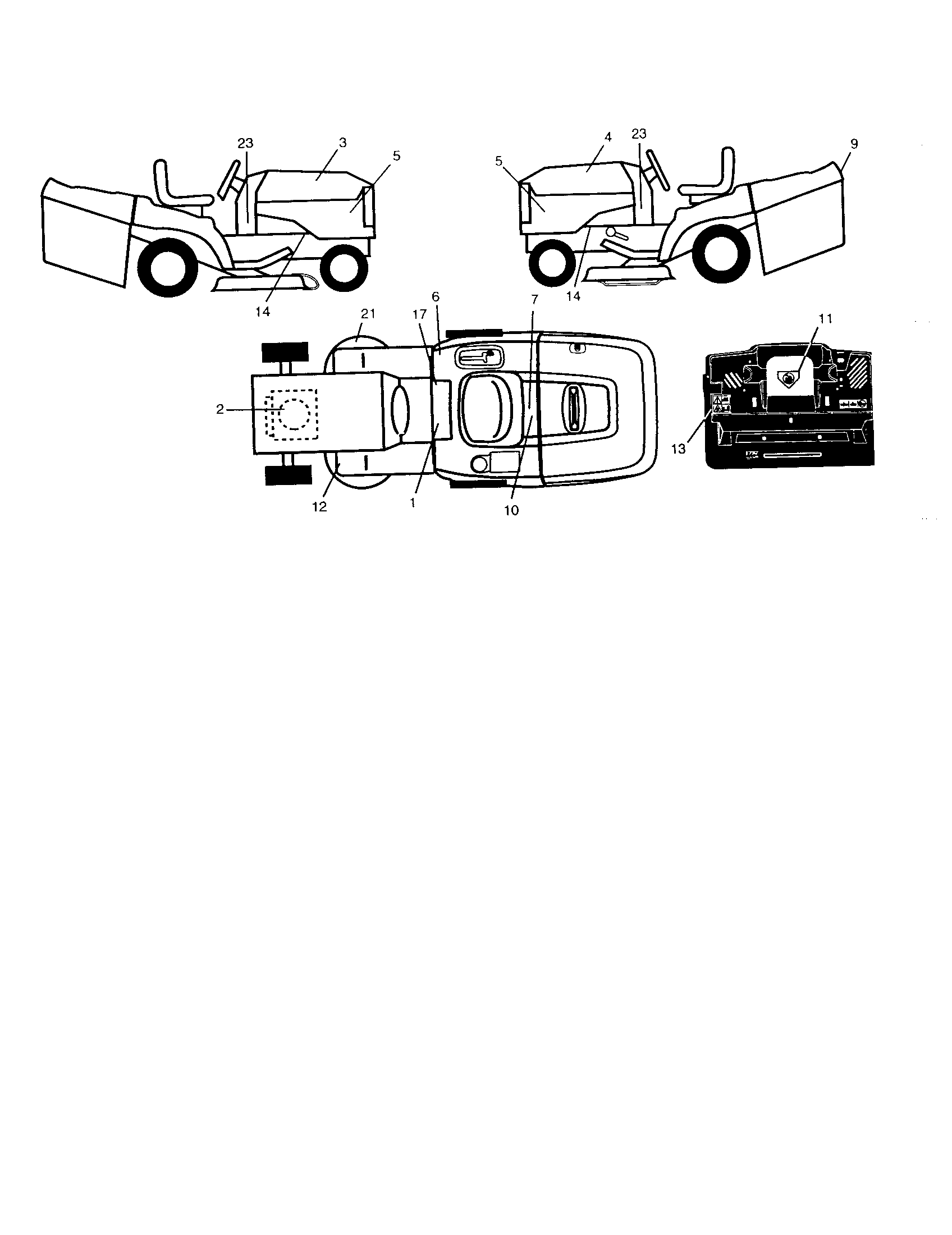 Craftsman 917277180 decals diagram