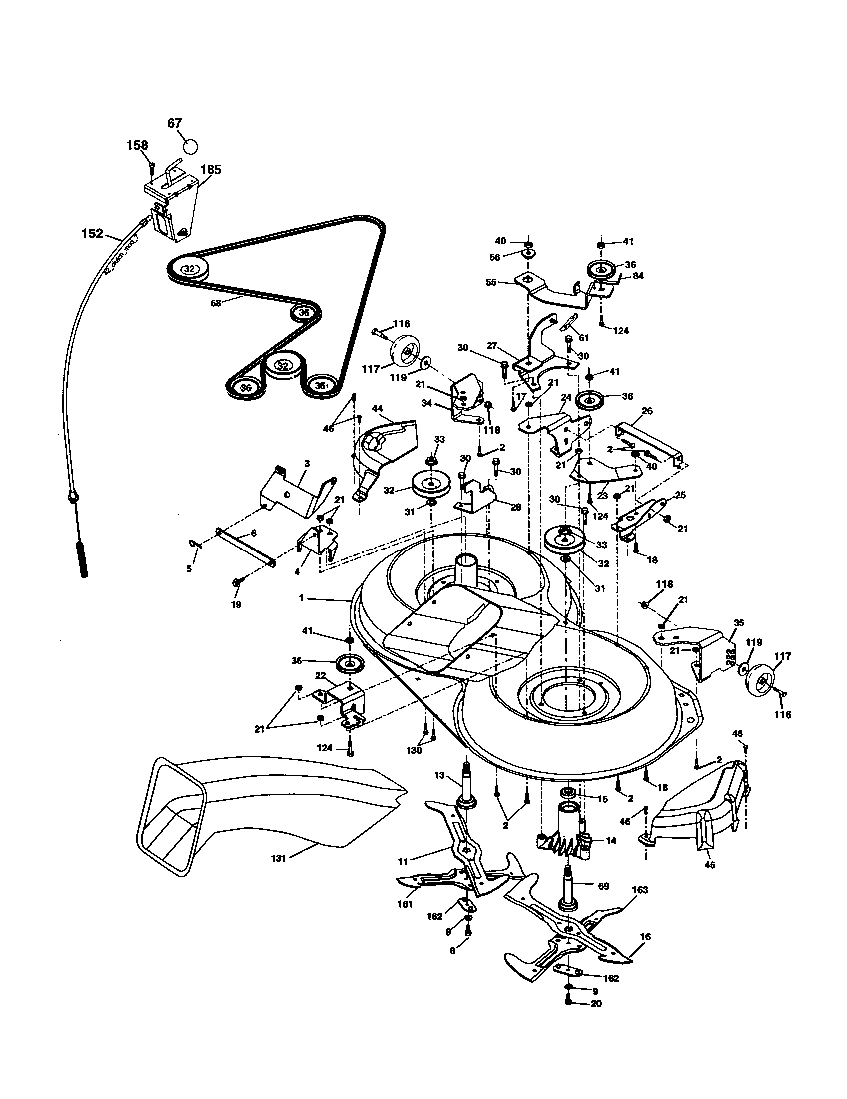 Craftsman 917277180 mower diagram