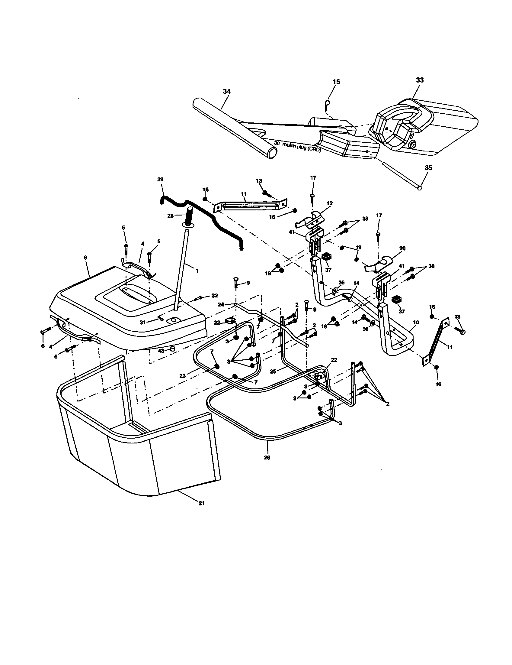 Craftsman 917277180 bagger diagram