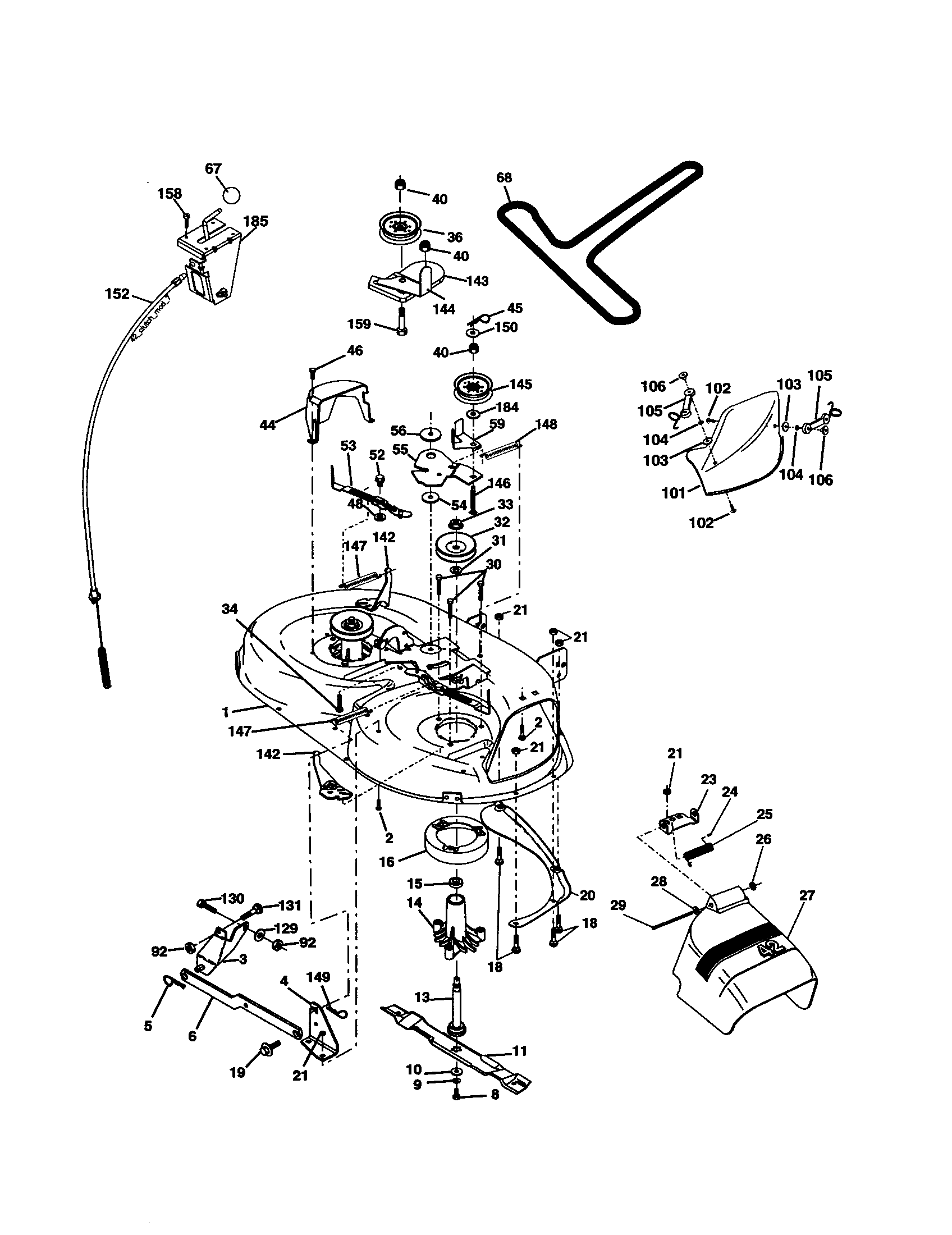 Craftsman 917277410 mower diagram