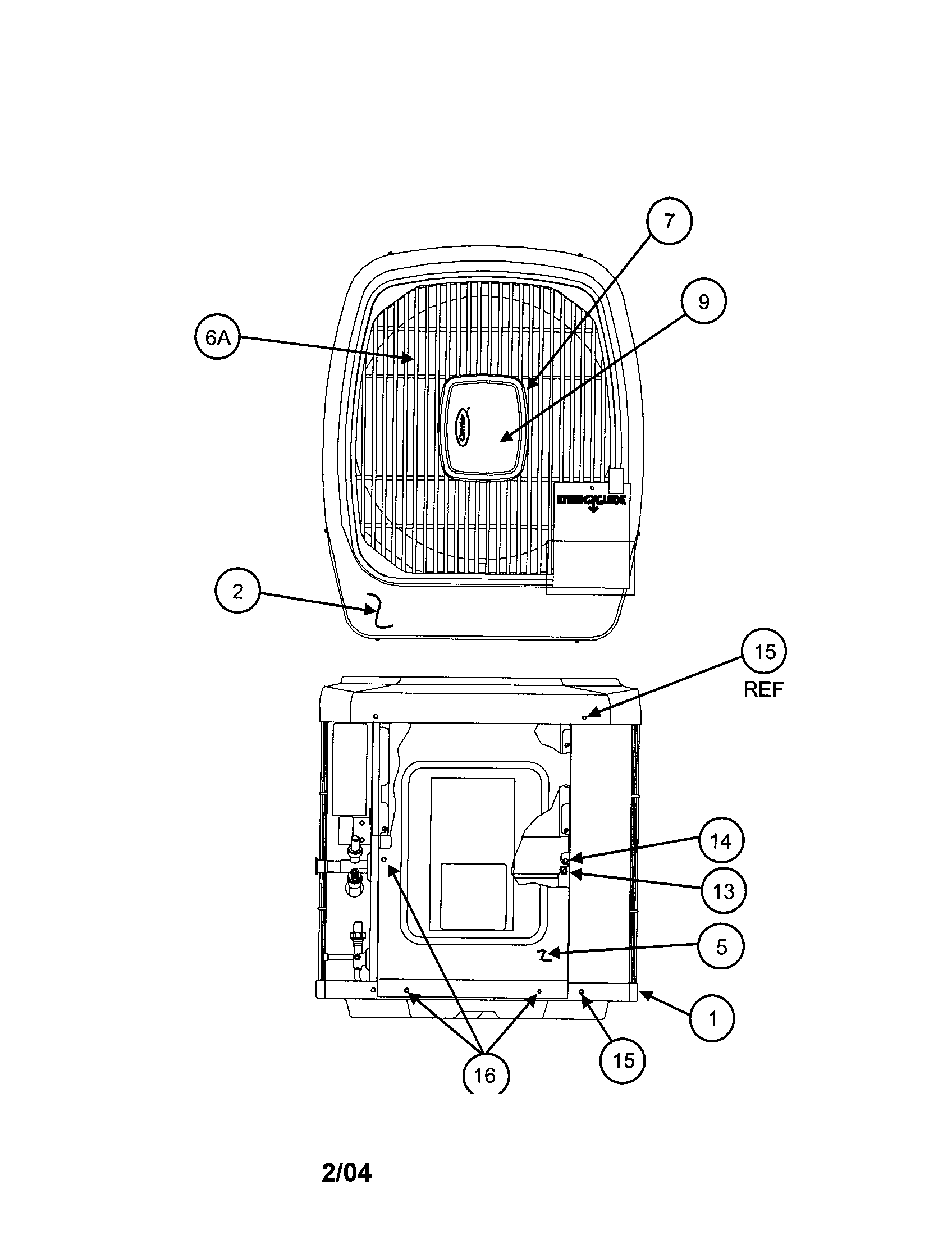 Carrier 38TDB037300 grille/cover/panel diagram
