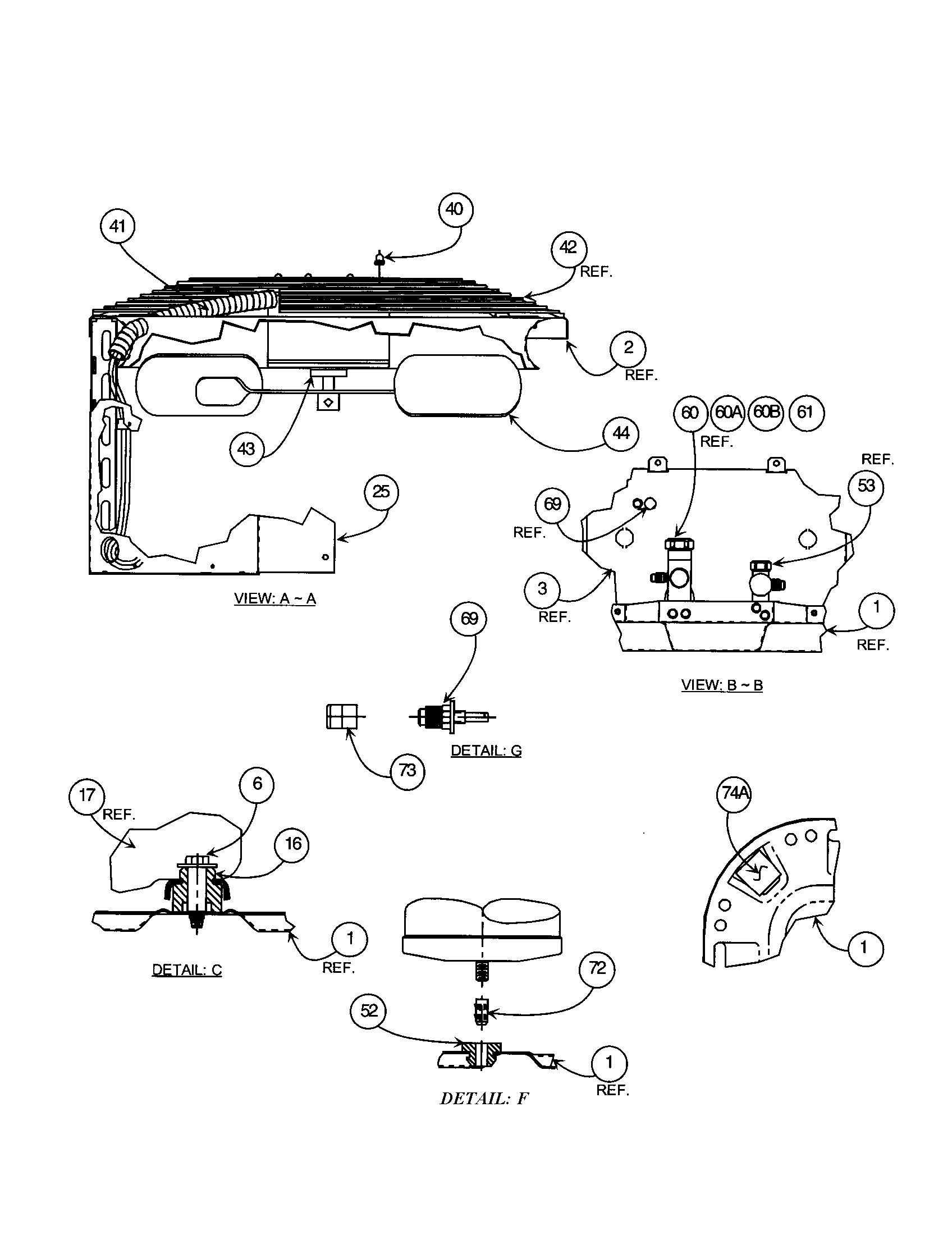 Carrier 38BYG042 SERIES300 service panel/base pan diagram