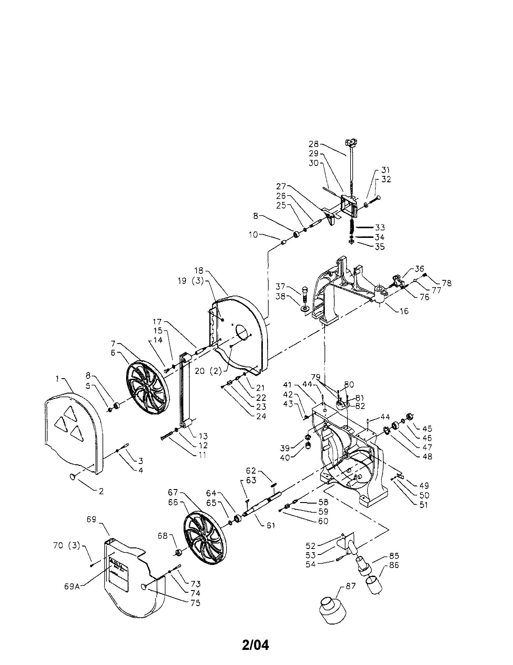 Delta 28-293 rear guard/upper guard/wheels diagram