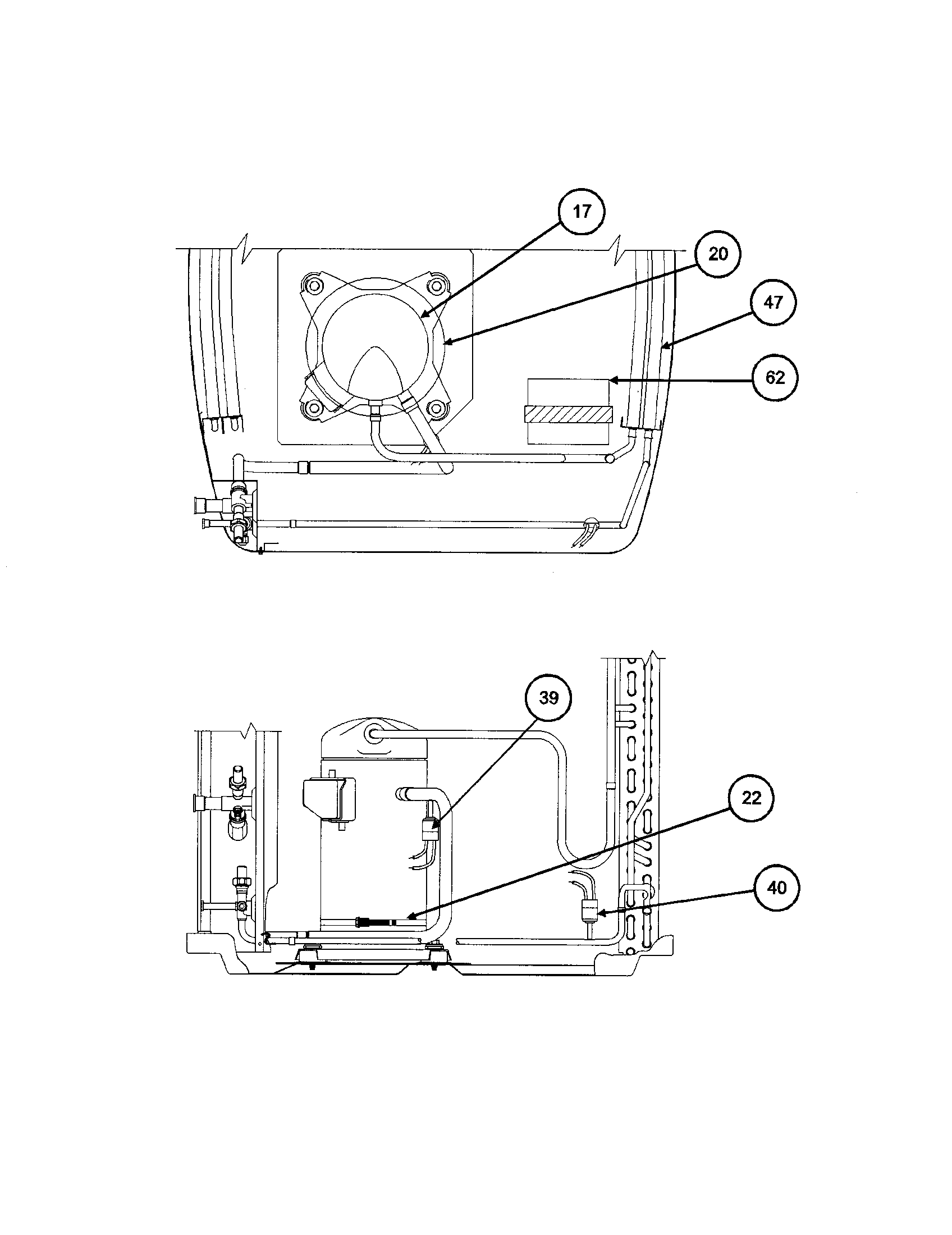 Carrier 38TSA024 SERIES330 compressor/condenser diagram