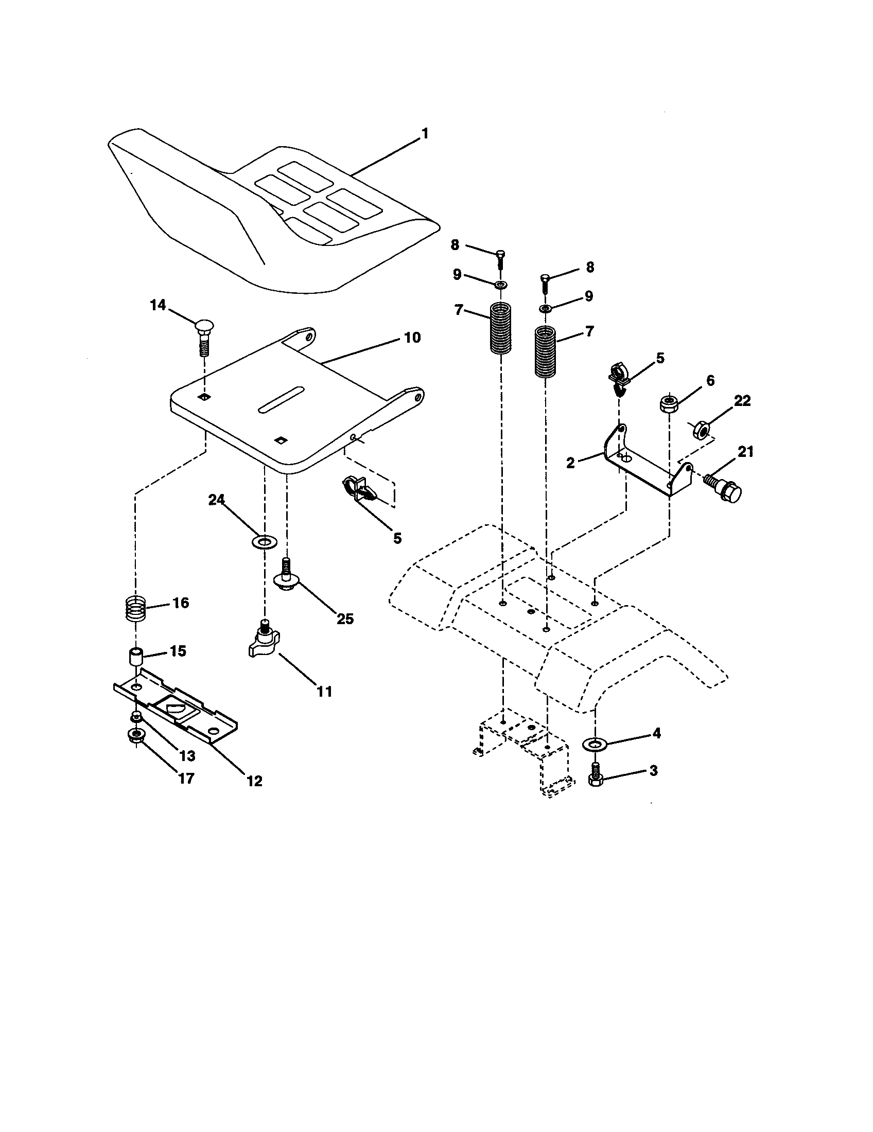 Companion 917278010 seat assembly diagram