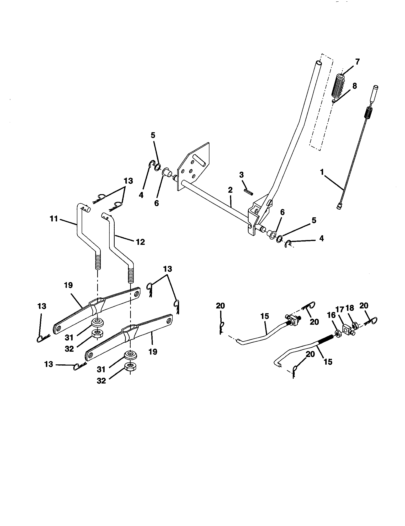 Companion 917278010 mower lift diagram