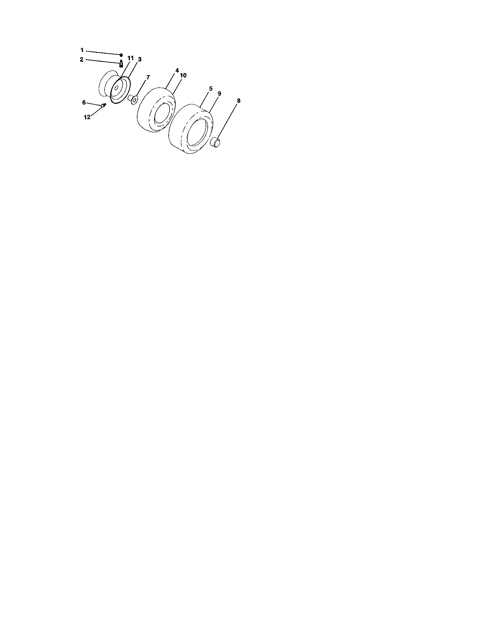 Craftsman 917276081 wheels and tires diagram