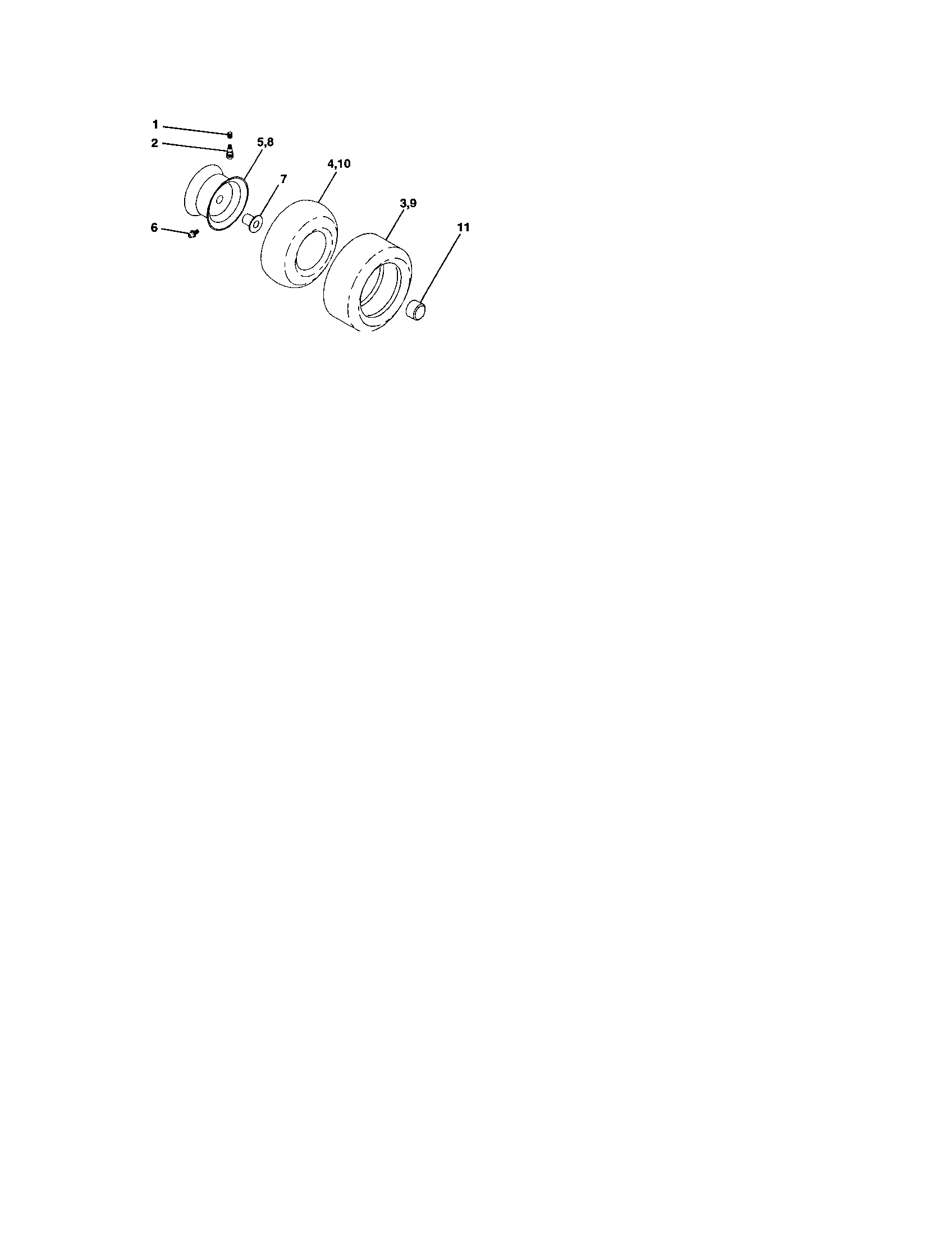 Craftsman 917273392 wheels and tires diagram