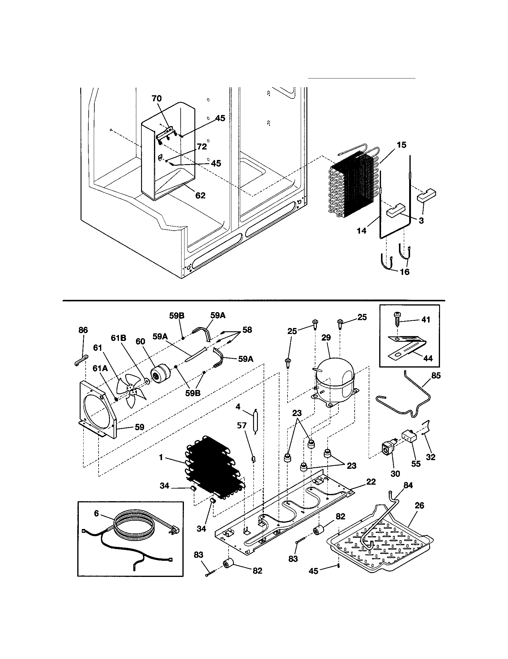 Frigidaire FRS26KR4AQ1 system diagram