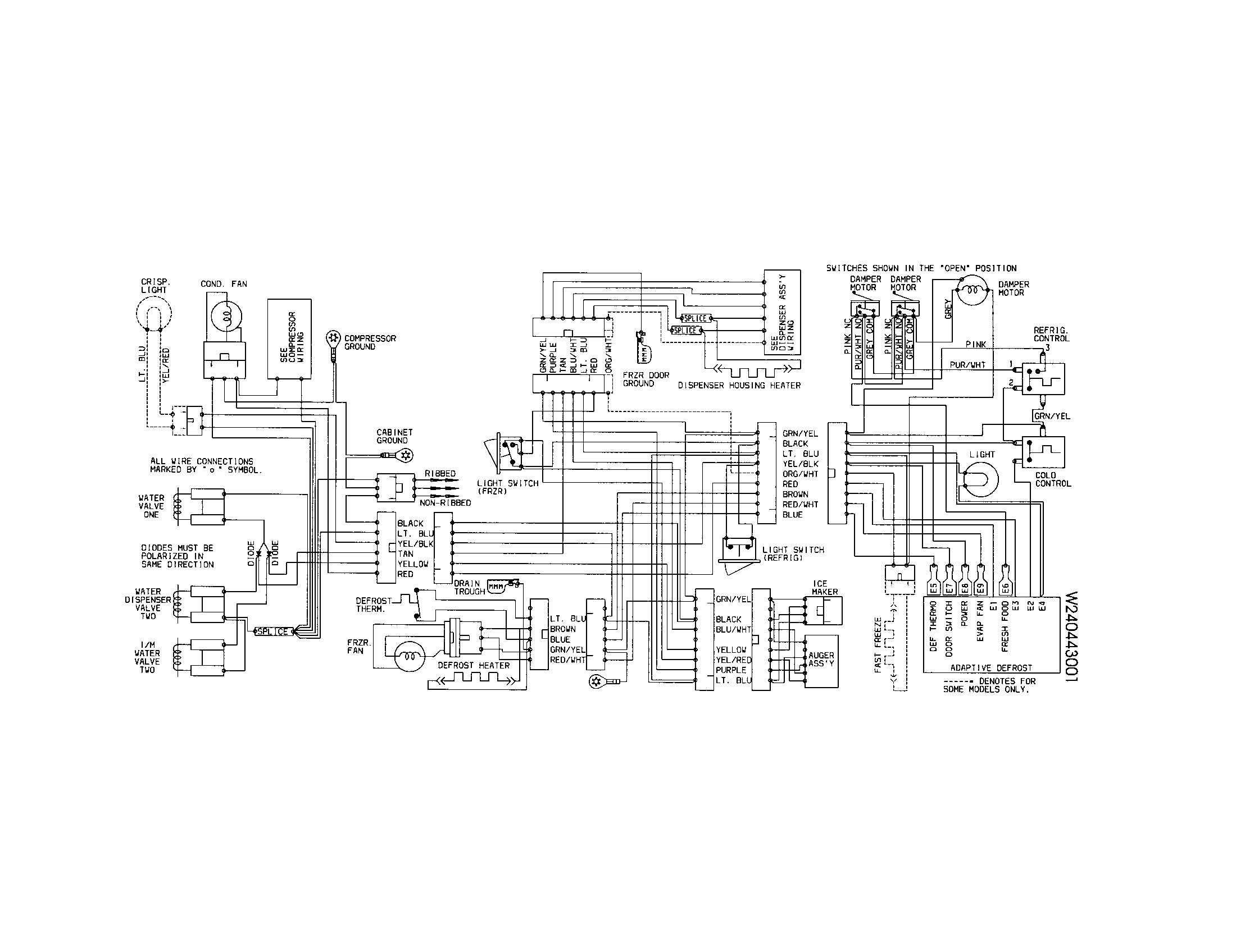 Frigidaire FRS26KR4AQ1 wiring diagram diagram