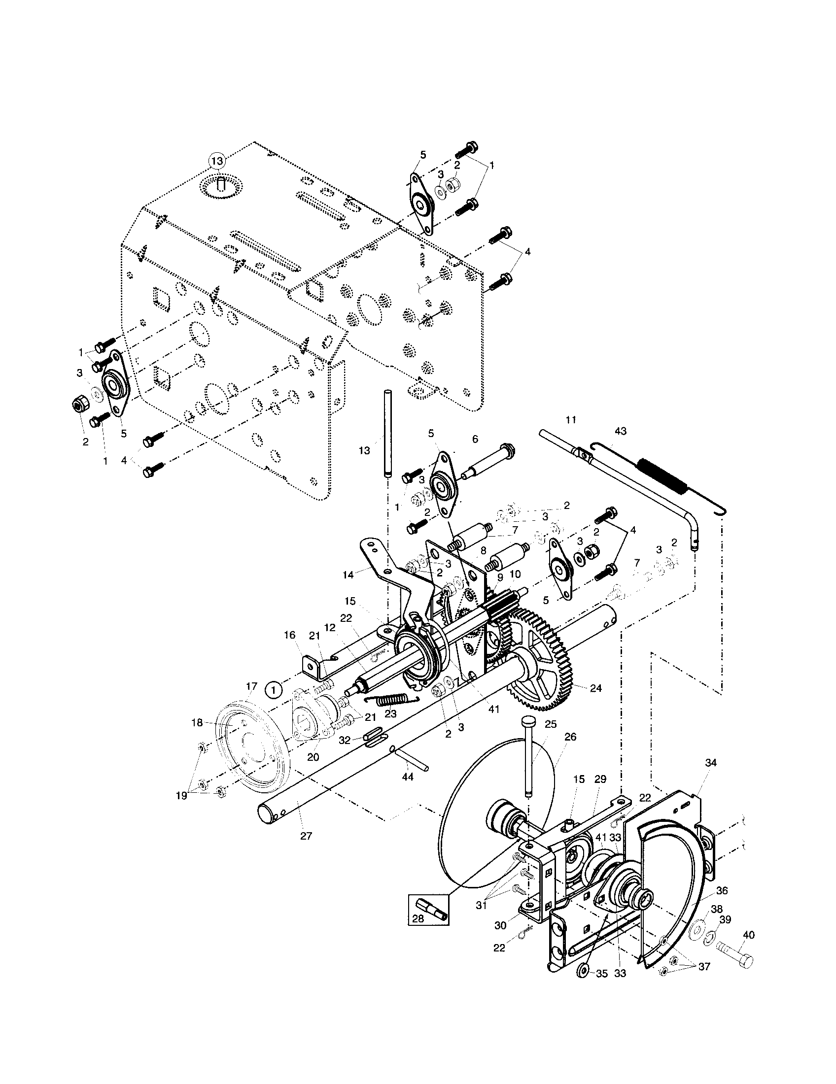 Husqvarna 10527STE drive diagram