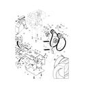Husqvarna HL1027STEA chassis/engine/pulleys diagram