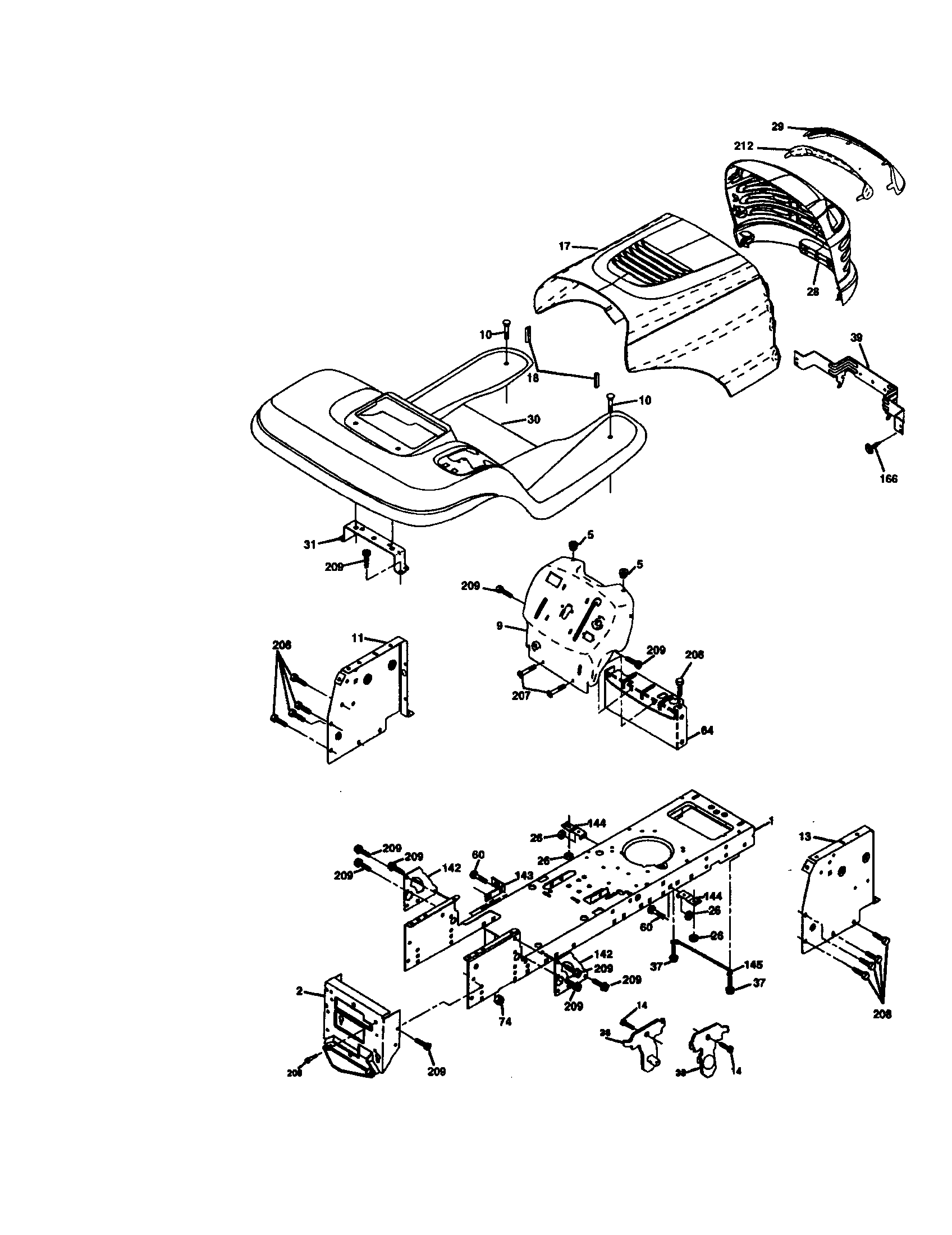 Craftsman 917273371 chassis and enclosures diagram