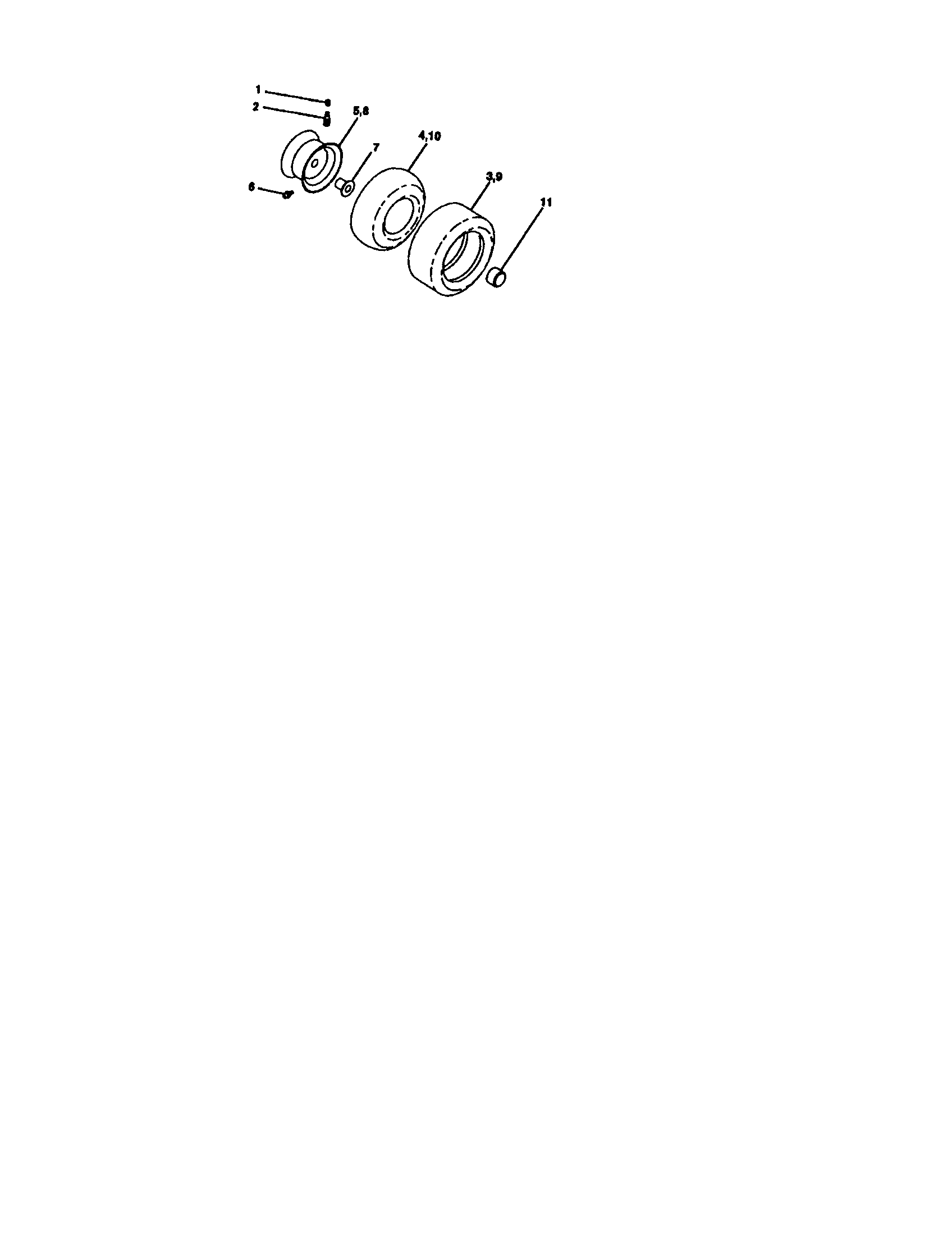 Craftsman 917273371 wheels and tires diagram