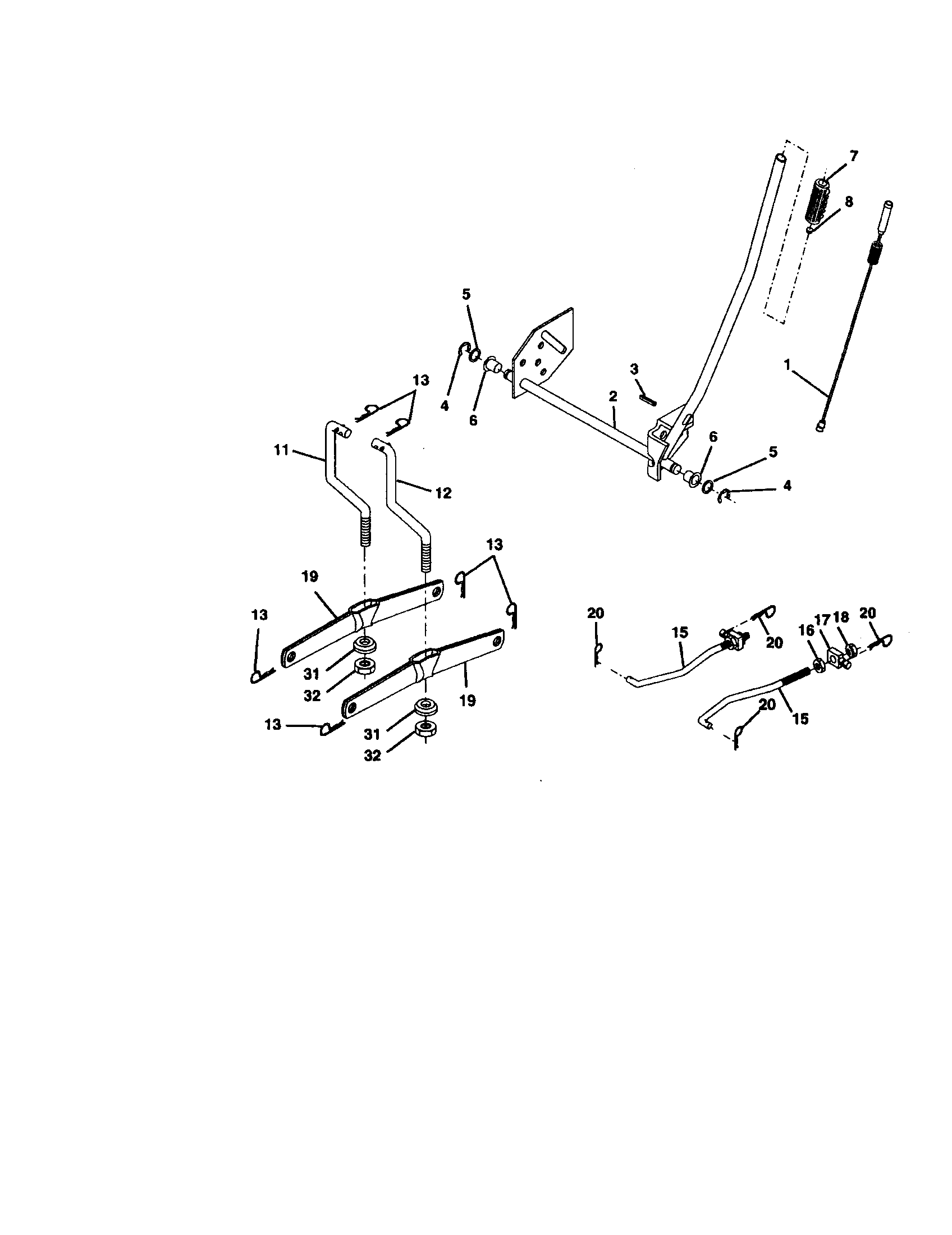 Craftsman 917273371 lift assembly diagram