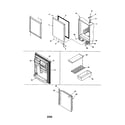 Kenmore 59672919200 refrigerator door diagram