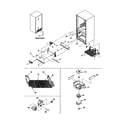 Kenmore 59672919200 evaporator area/rollers diagram
