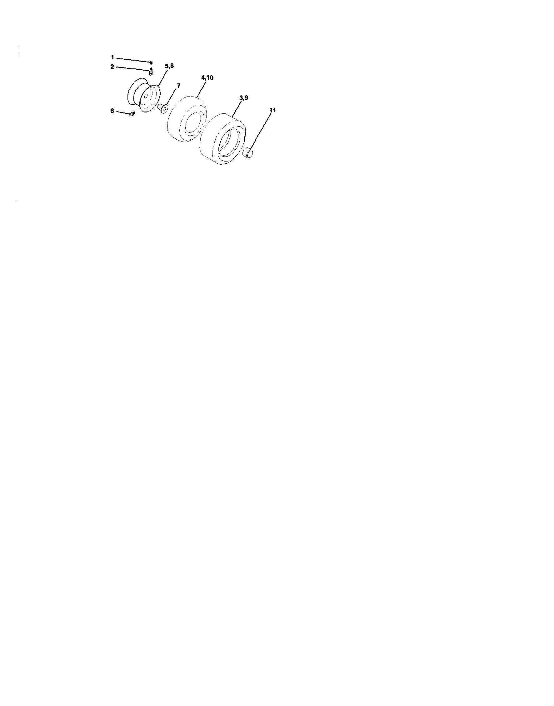 Craftsman 917273351 wheels and tires diagram