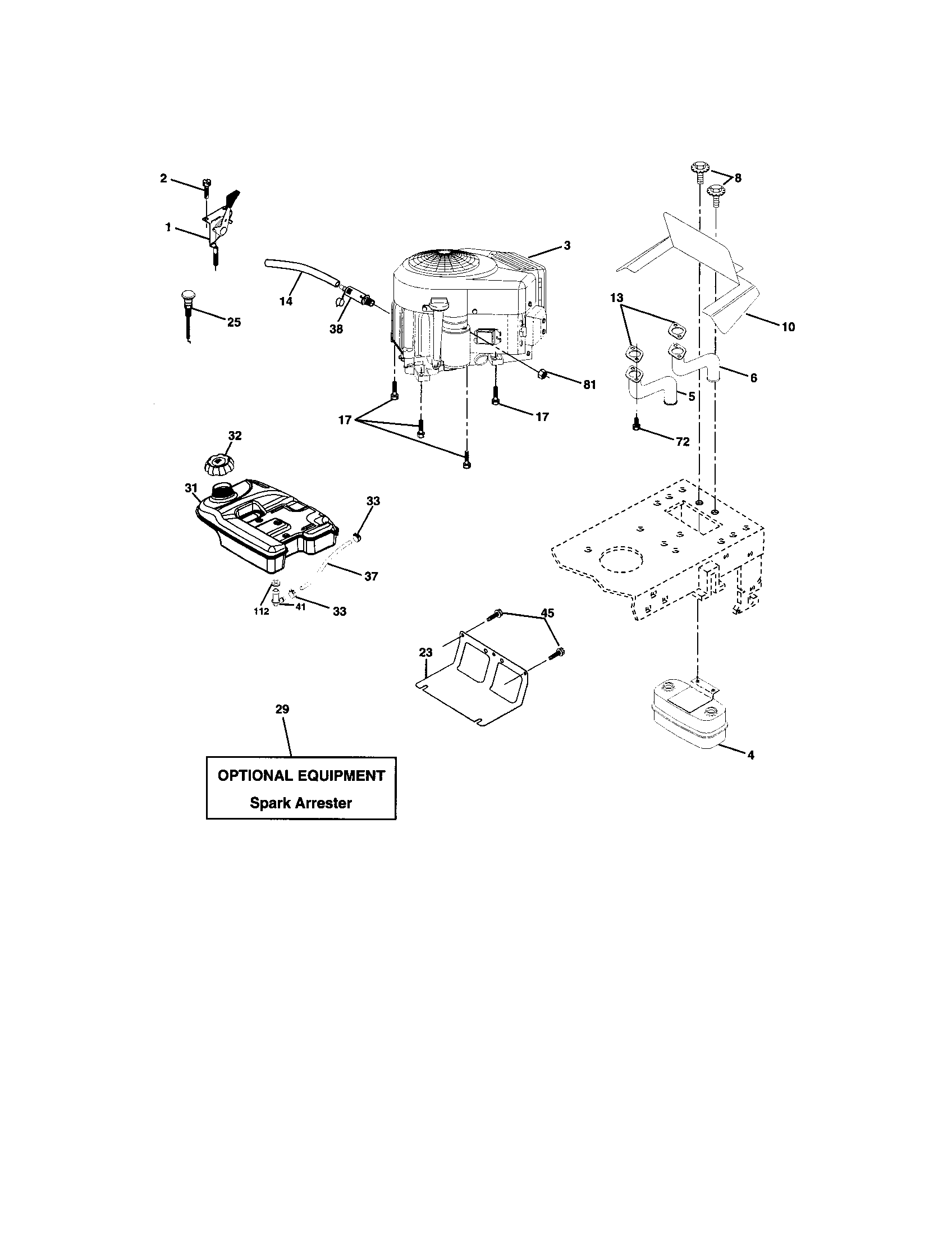 Craftsman 917273621 engine diagram